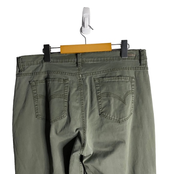 Gloria Vanderbilt Jeans Women's Green Khaki Slim Straight Jeans - Picture 9 of 10